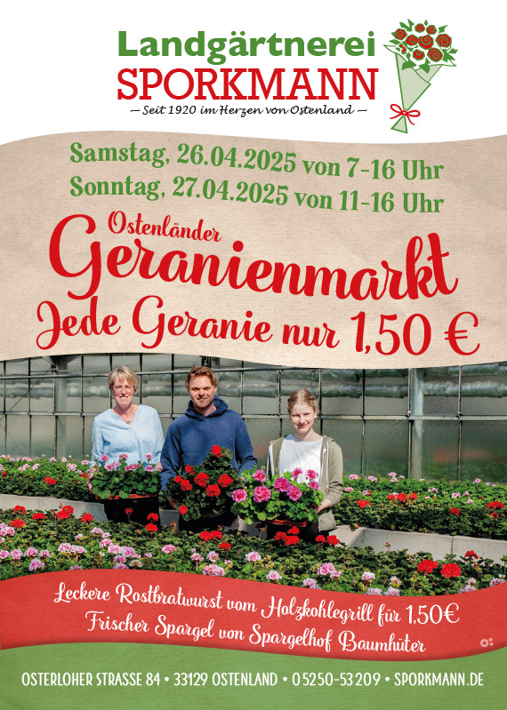 Ostenländer Geranienmarkt 2025
