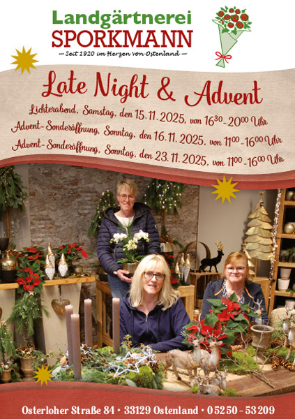 Flyer-Lichterabend-Advent-2025 Lichterabend und Adventsausstellung 2025 in Ostenland